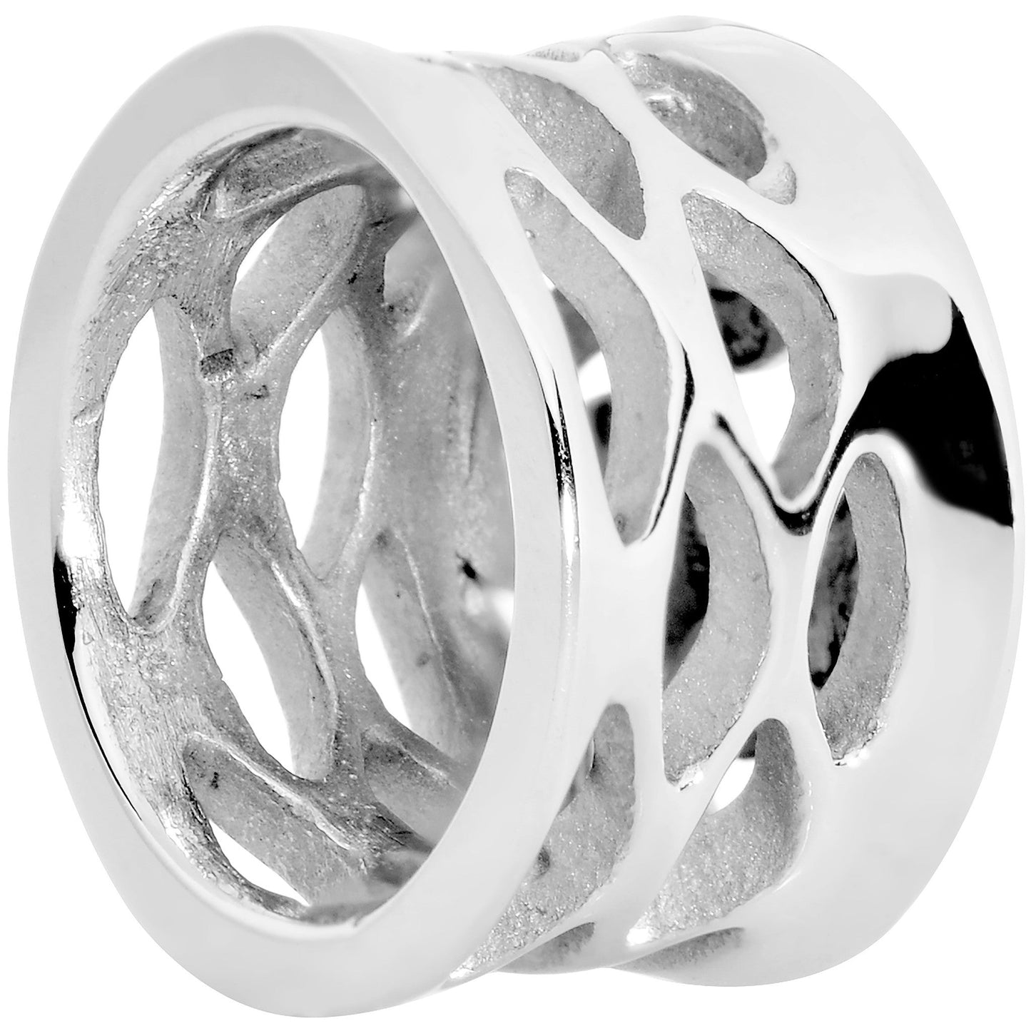 18mm Stainless Steel Heart and Scrolls Saddle Plug