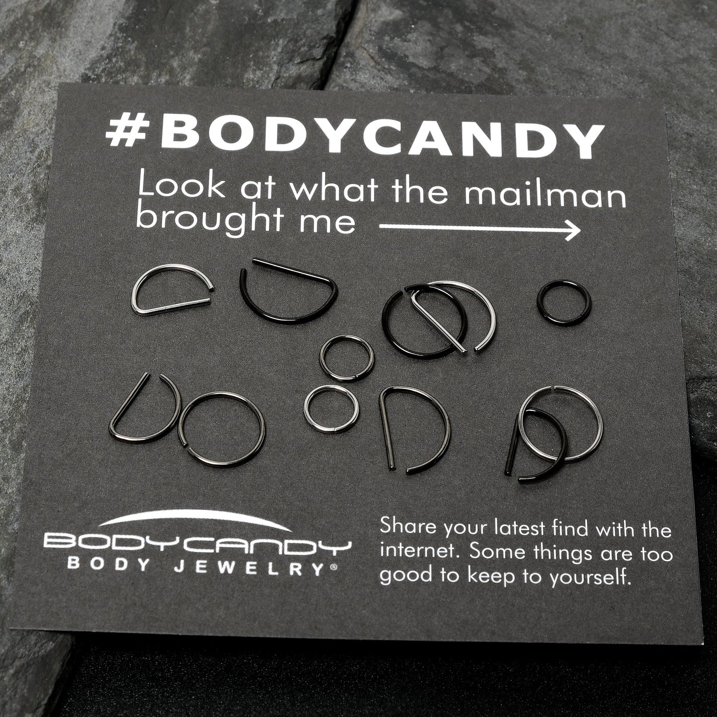 20G 12 Pack ASTM F-136 Implant Grade Titanium Nose Hoop D Shaped Septum Ring and Cartilage Ear Hoop Earring Set