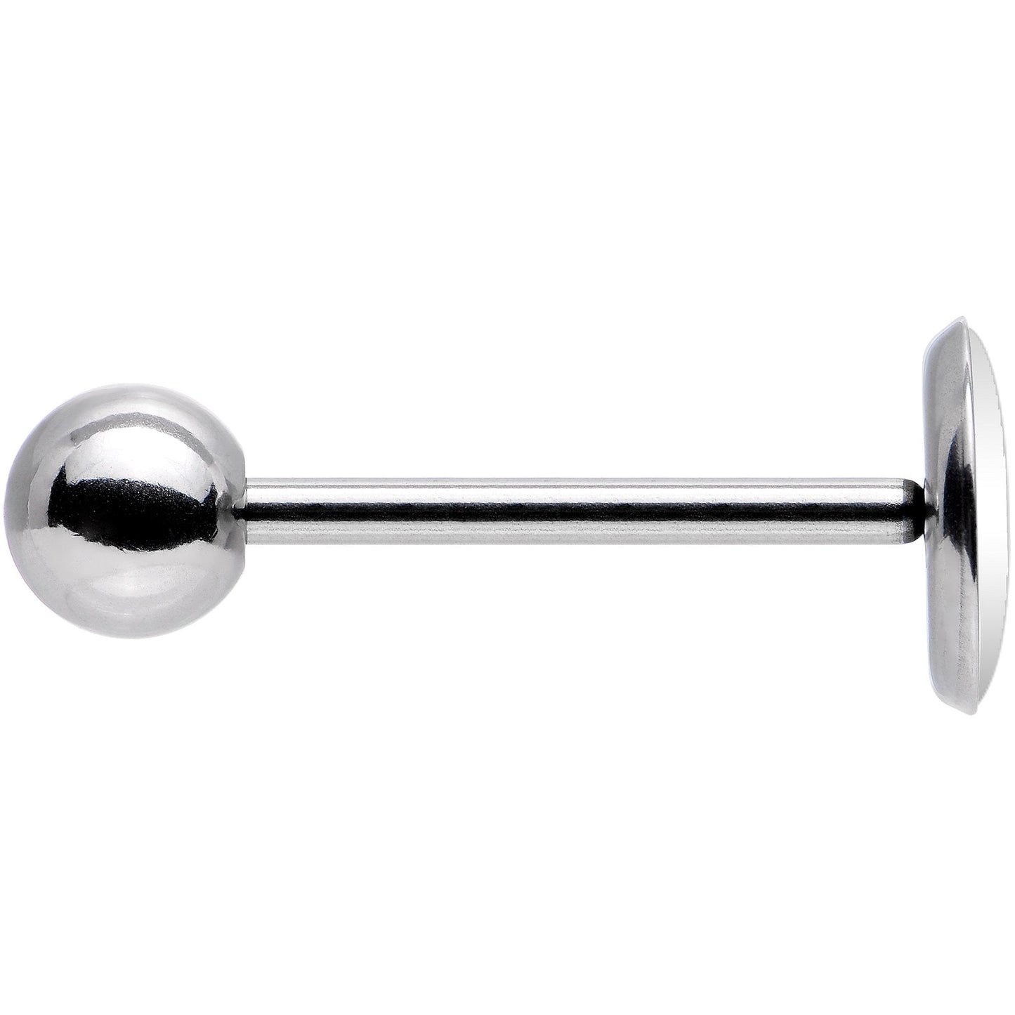 Black White Owl Barbell Tongue Ring