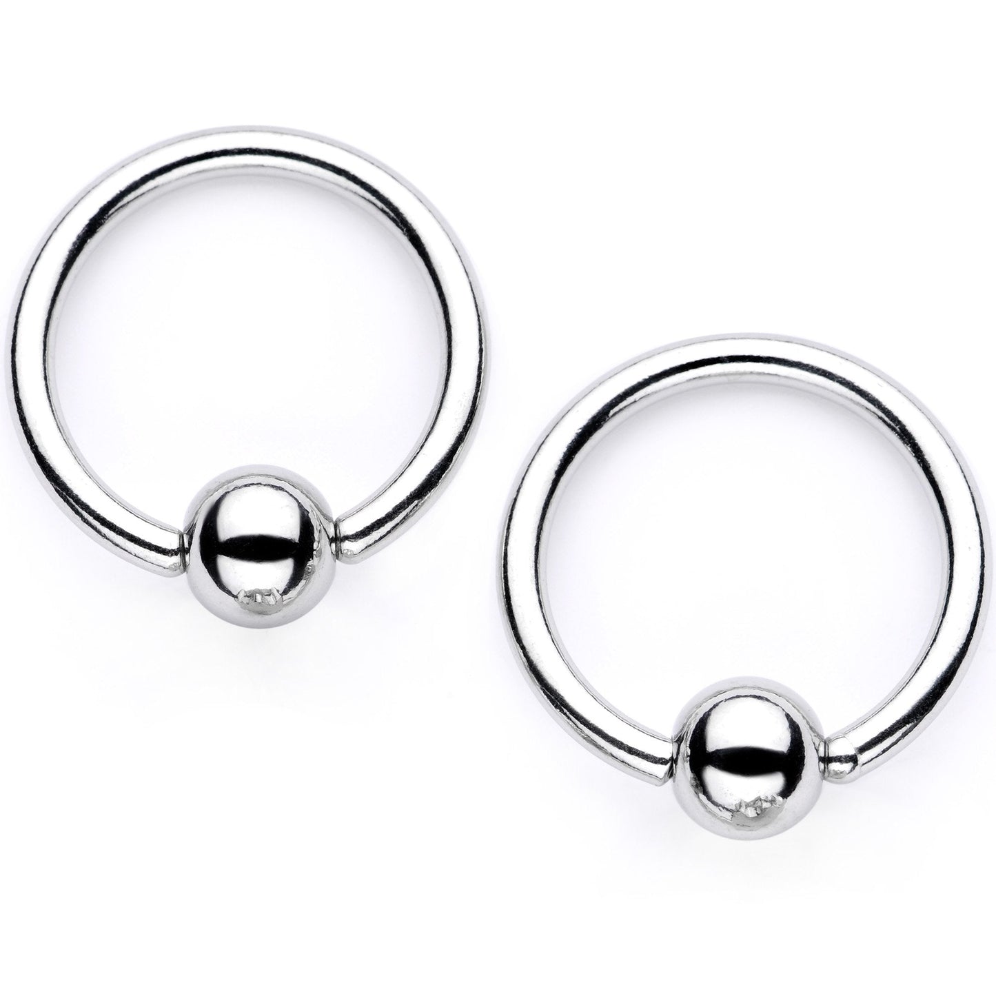 14G Green Gem Supernova Captive Ring Barbell Nipple Ring Set