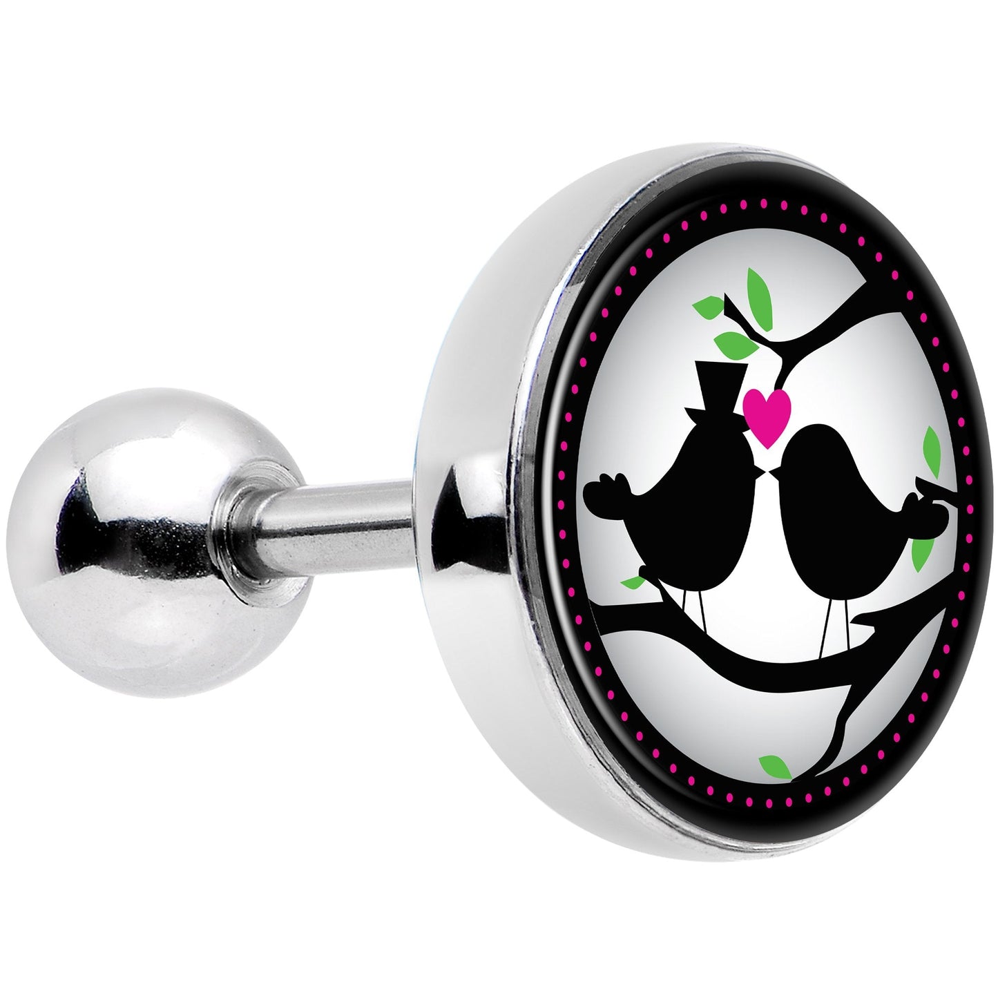 Lovebirds Silhouette Tragus Cartilage Earring