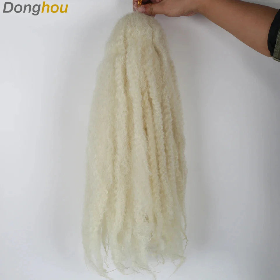18" Marley Hair for Braids | Afro Kinky Ombre Braiding Hair | Kanekalon Extensions | 30 Strands/Pack