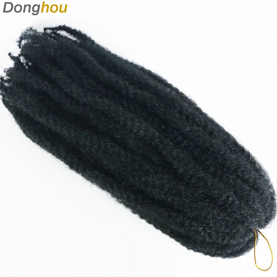 18" Marley Hair for Braids | Afro Kinky Ombre Braiding Hair | Kanekalon Extensions | 30 Strands/Pack