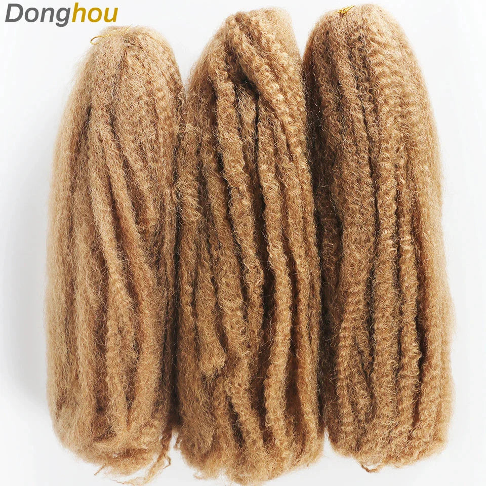 18" Marley Hair for Braids | Afro Kinky Ombre Braiding Hair | Kanekalon Extensions | 30 Strands/Pack