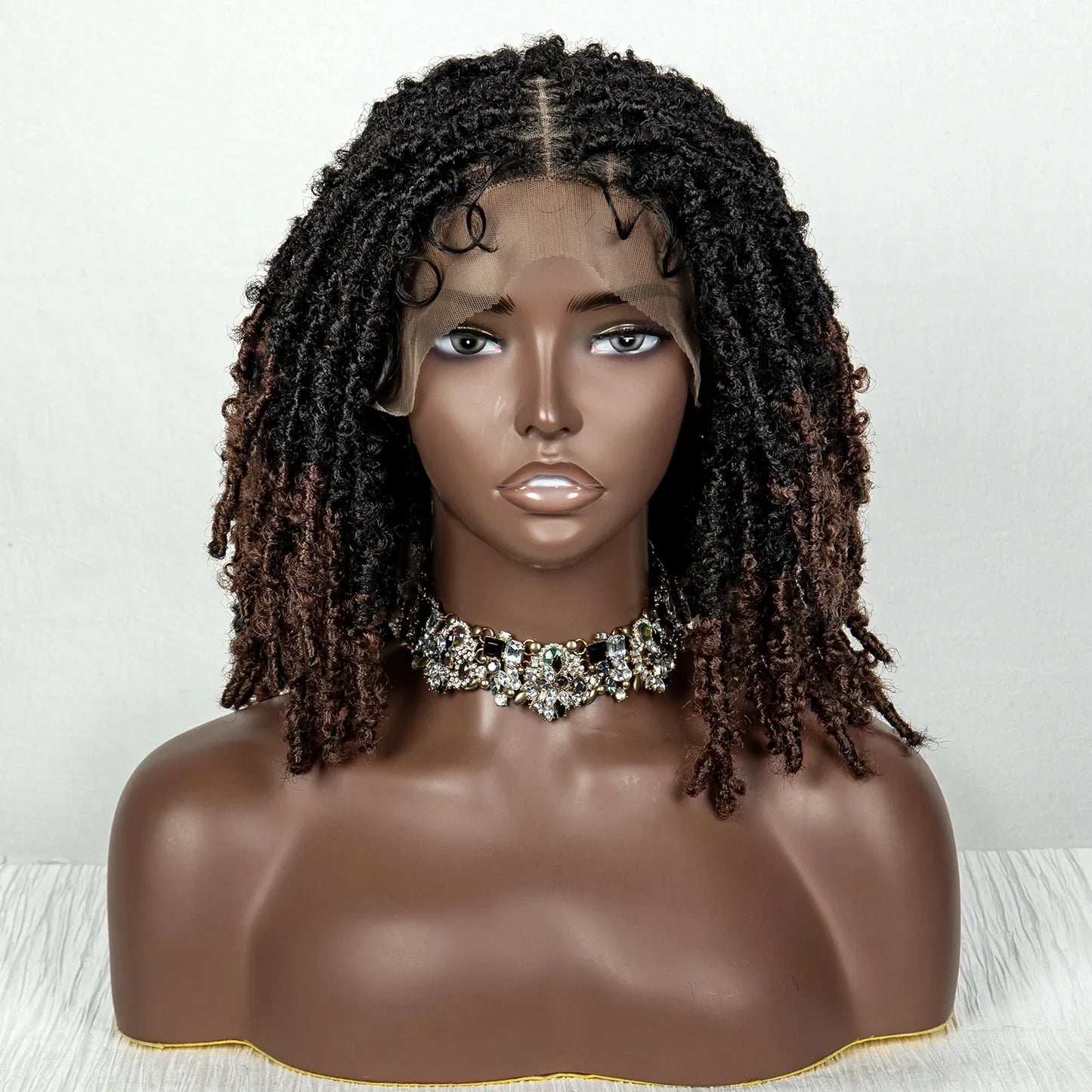 Butterfly Locs Crochet Braids Bob Wig | Lace Front | Dreadlock Style