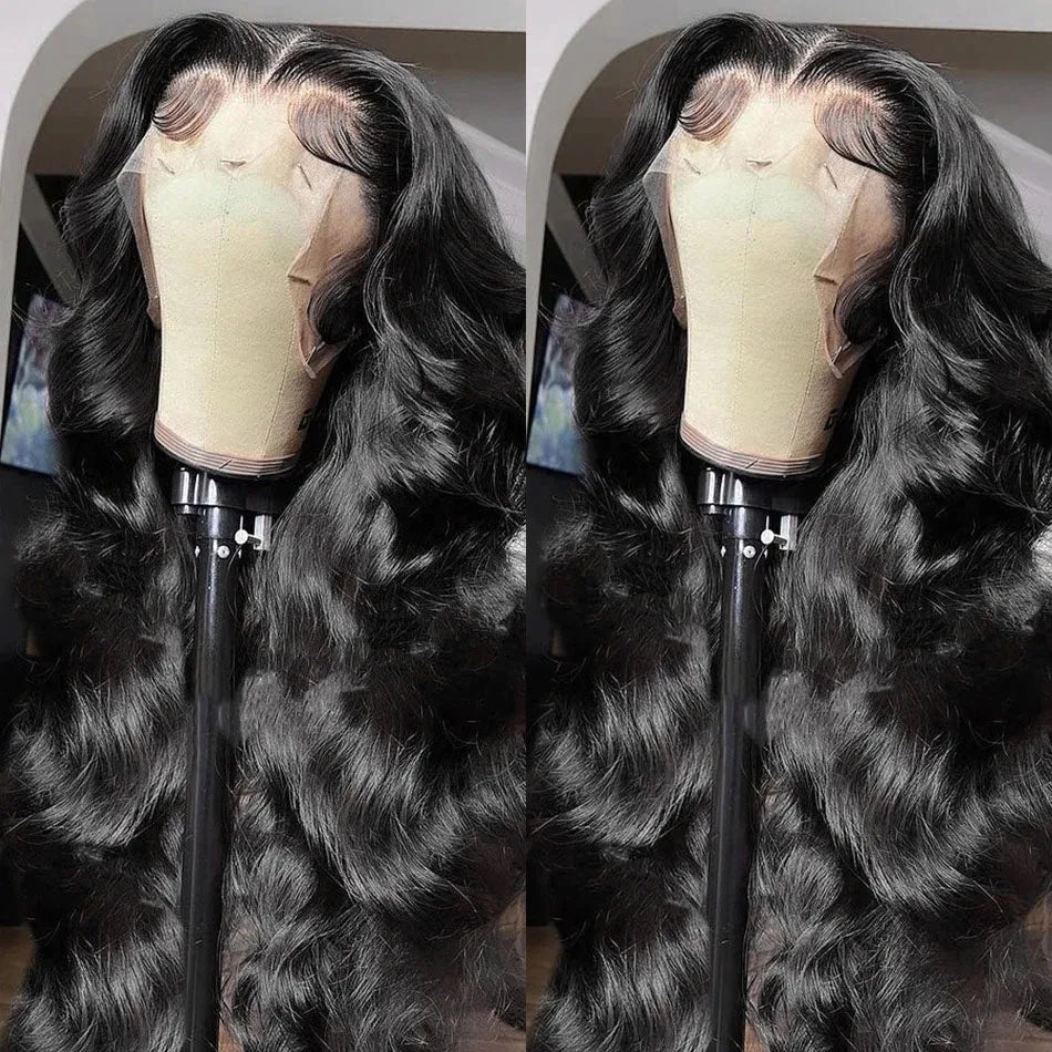 200% Density Body Wave Human Hair Lace Front Wig | 13x6 HD Transparent & 13x4 Loose Wave Frontal Wig (Pre-Plucked Remy)