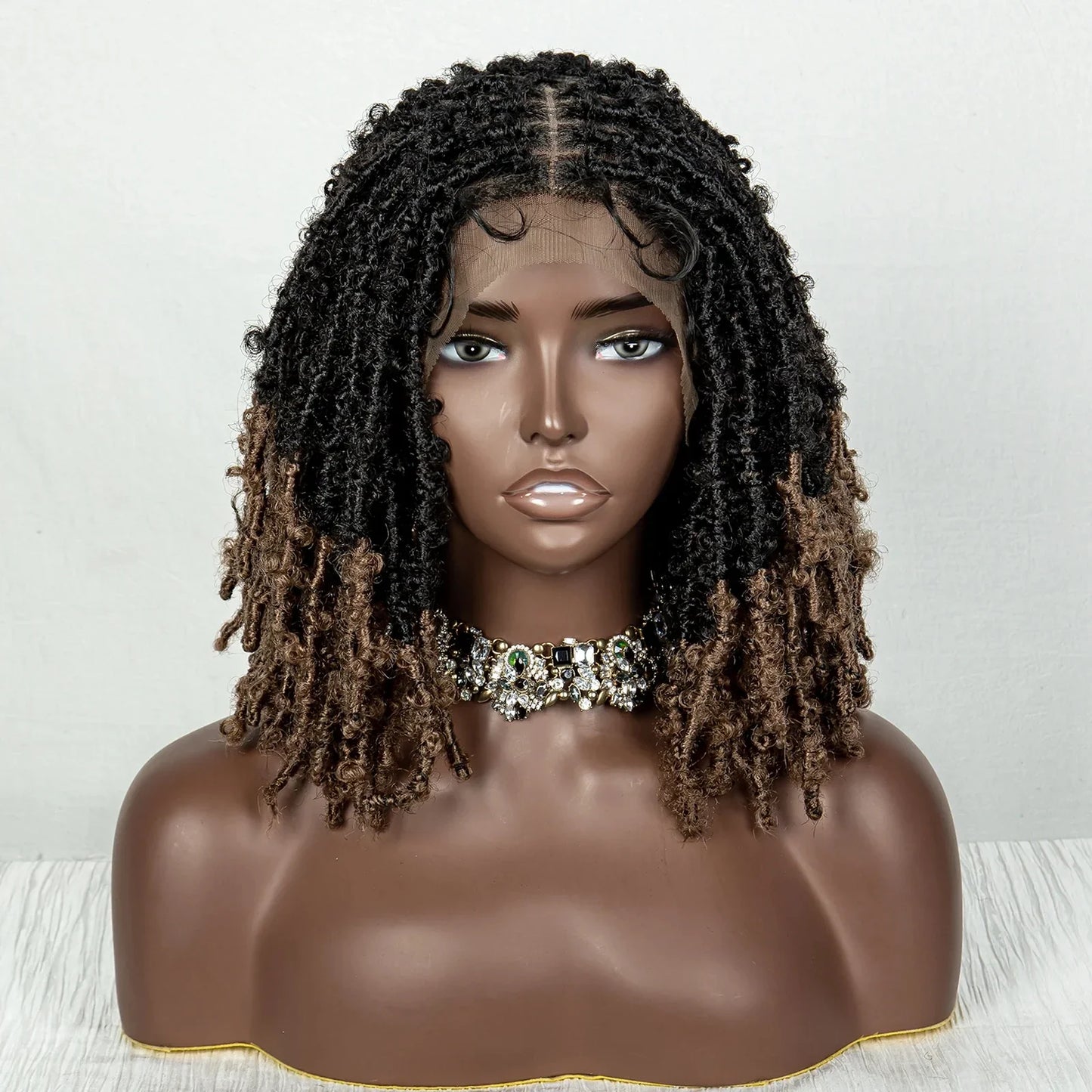 Butterfly Locs Crochet Braids Bob Wig | Lace Front | Dreadlock Style