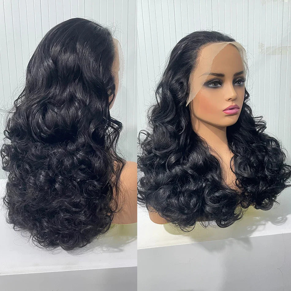 100% Human Hair | Highlight | Ombre | Double Drawn | Brazilian | Remy | Bouncy Body Wave | Full Fumi | Bouncy Weave | Wavy Hair Lace Wigs
