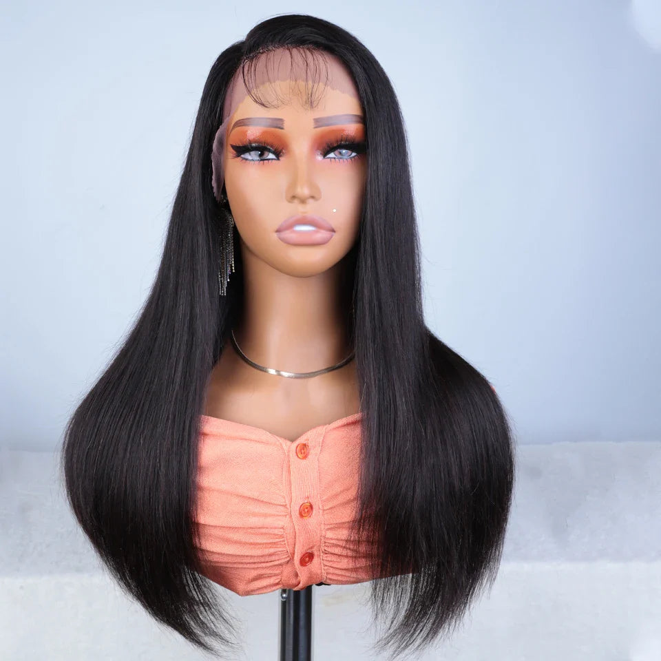 22"-24" Highlight PP27 Straight Lace Front Human Hair Wig | 13x6x1 Side Part Brazilian Remy Frontal Wig for Women