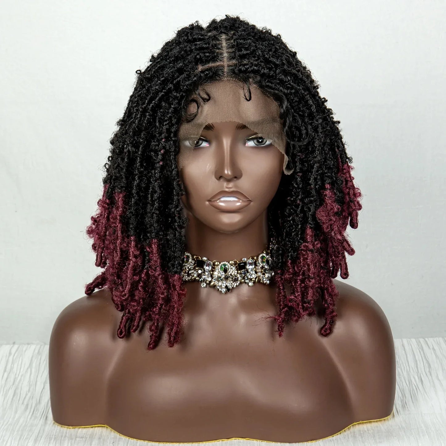 Butterfly Locs Crochet Braids Bob Wig | Lace Front | Dreadlock Style